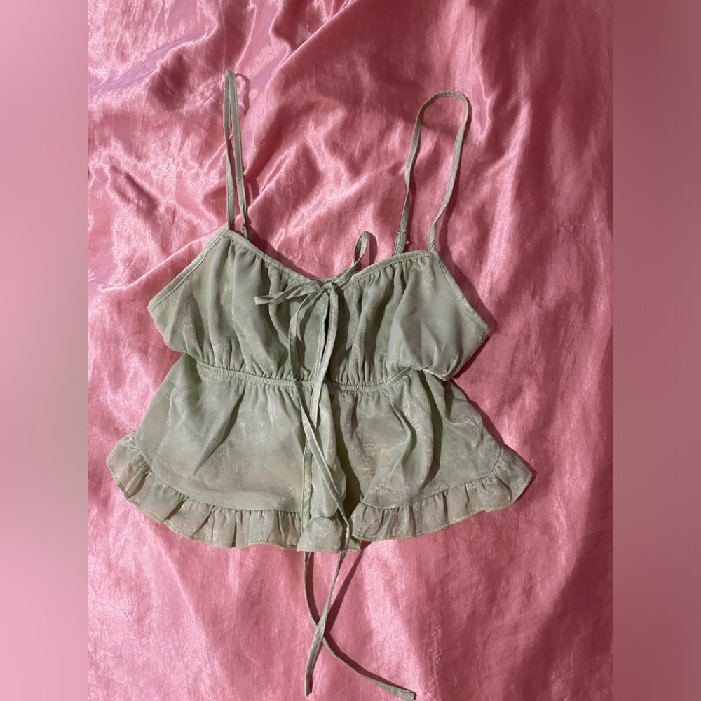 SHEIN XS Loose Mint Green Cami Tank Top NEVER WORN